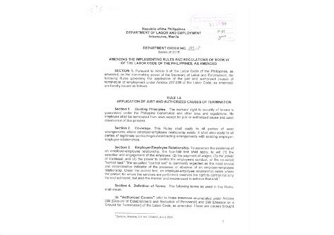 department order 147-15
